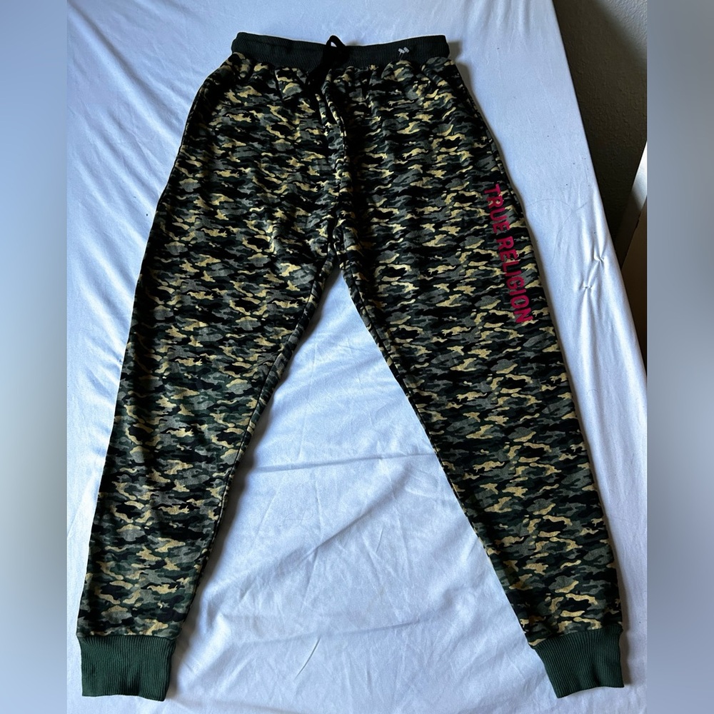 Brand new true religion camo sweatpants, true religion, gym, pants size small